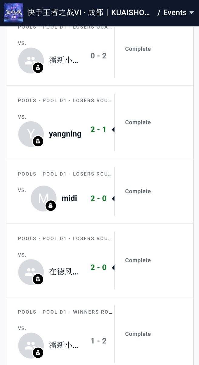 It is very unfortunate that I lost to the same person twice. However, I think the loss to the China ww 16th place aki MR2000 player was that much higher in China. I will prepare more and look for the next opportunity.