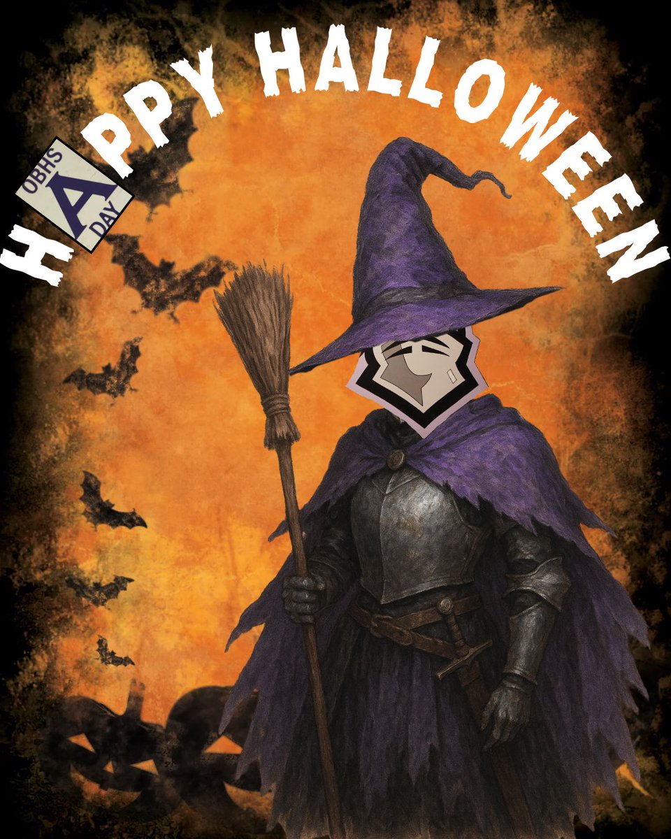 torchianator's tweet image. BOO!!!!! Good Morning, Knights! Have a spooktacular Halloween A-Day! ✨💜🖤#GoKnights #OurStory #ADay  @obhs_announce @FazioSally