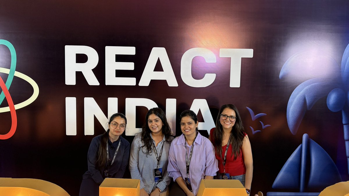 pakansha914's tweet image. Strong women, stronger code. Together, we React to innovation! 💪⚛️
#ReactIndia #ReactIndia2025 #WomenWhoCode