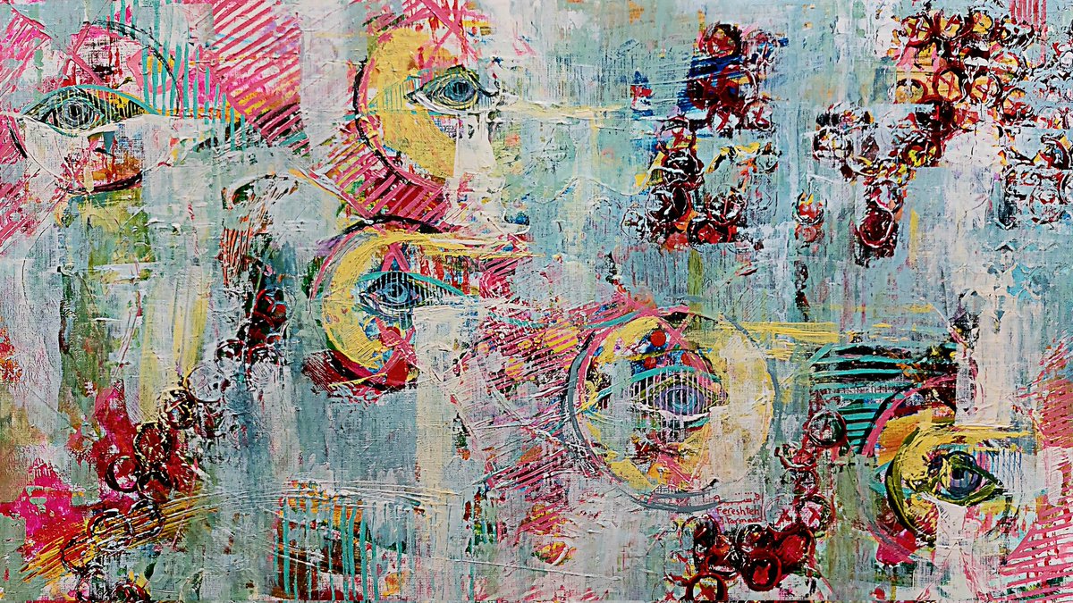 Gm!🩵

Thrilled to be part of TECHNE Chicago <a href="/TECHNEchicago/">TECHNĒchicago</a> curation exhibition on <a href="/exchgART/">Exchange Art</a>

Love it when tech &amp; science meet to inspire new ideas and creativity💎

Check out all the amazing pieces in this exhibition⬇️

"Before the Collapse" 
Acrylic on paper
🔹️1 SOL