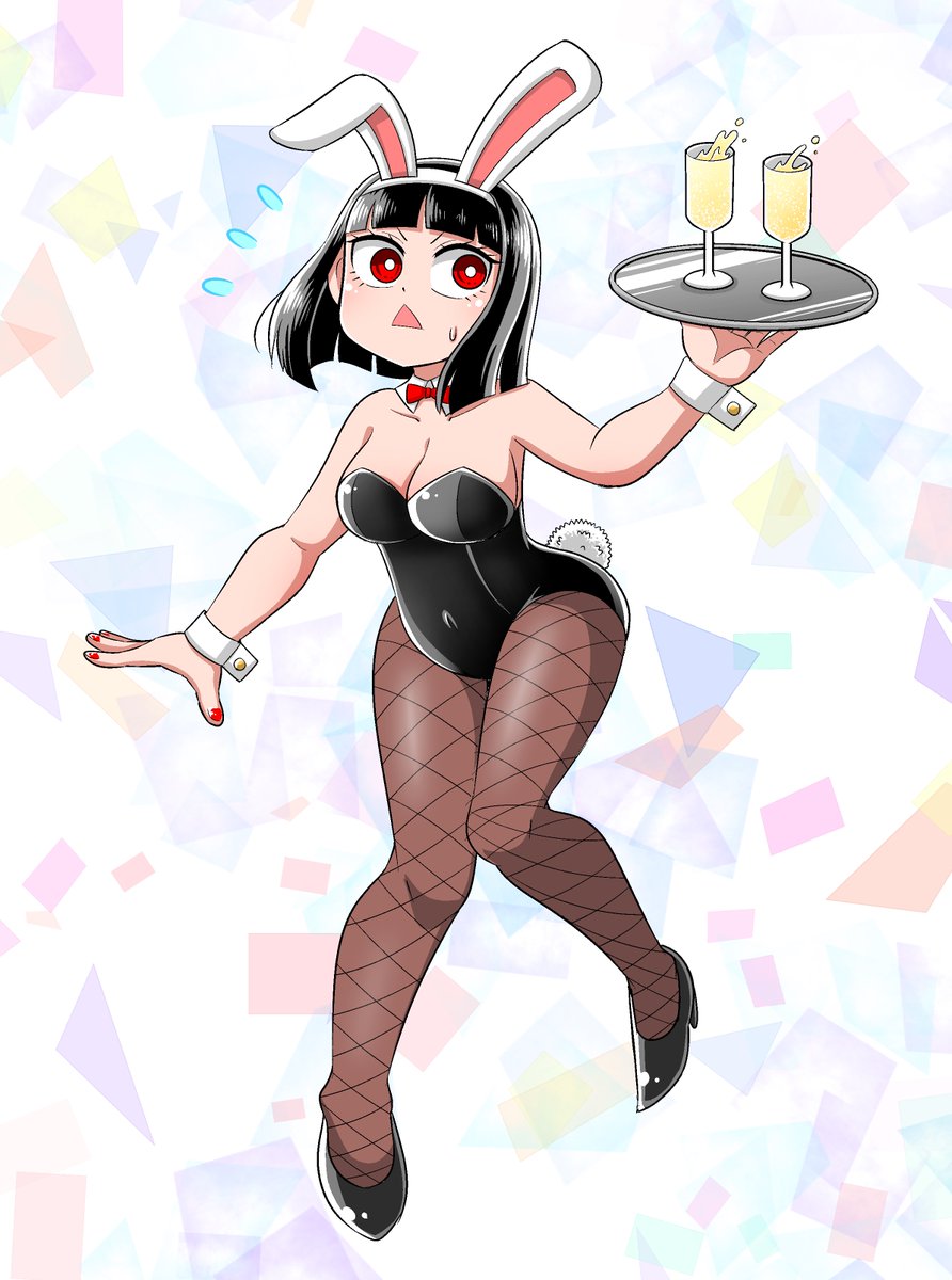 「巫女ッチバニー🐰」
僕はやると言ったらやる男です！
いつも立ち絵ばかりなんで働いてる絵にしました♪

あとブラックチャンネルとのゲーマー妖怪コラボ動画が
なんと９５万再生いきました！すごい！みんな～、ありがとう～！😭💦
👉youtube.com/shorts/dnbivof…
＃コロコロコミック　＃ゲーマー妖怪