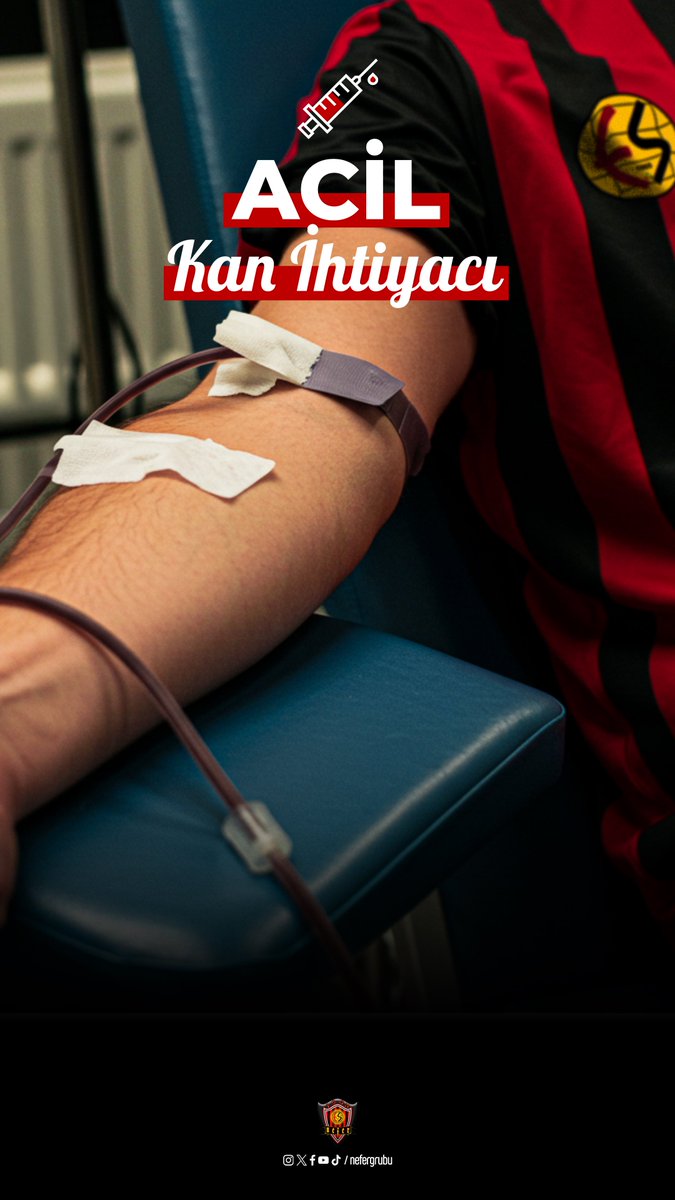 Erdoğan Karasakkalı adına acil kana ihtiyaç vardır.
🩸 Kan grubu fark etmiyor.
📍 Osmangazi Tıp Fakültesi
📞 İletişim: 0541 351 84 54

🩸 Aferez Merkezine Gelen Donörlerde Aranan Şartlar:
*Son 5 gün içinde aspirin, ağrı kesici dâhil hiçbir ilaç kullanılmamış olmalı
*Son 1 yıl