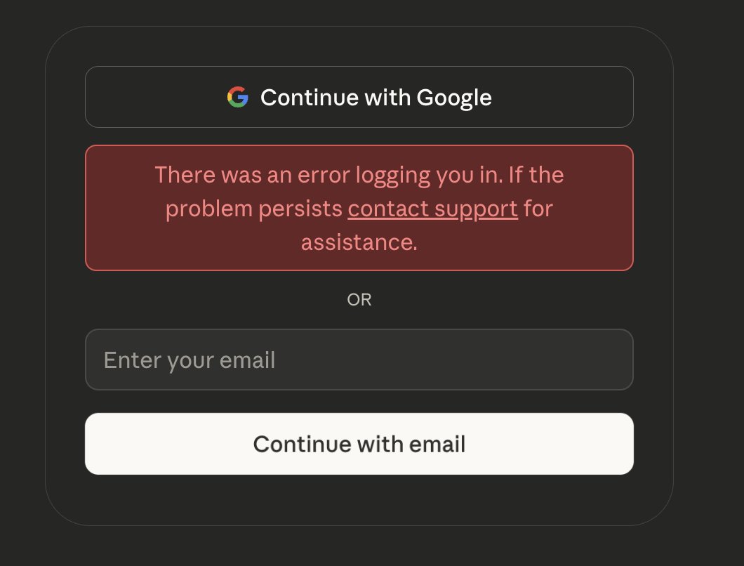 SublimeCoderX's tweet image. I thought @claudeai banned me.

bloody it seems to be down for everyone!
