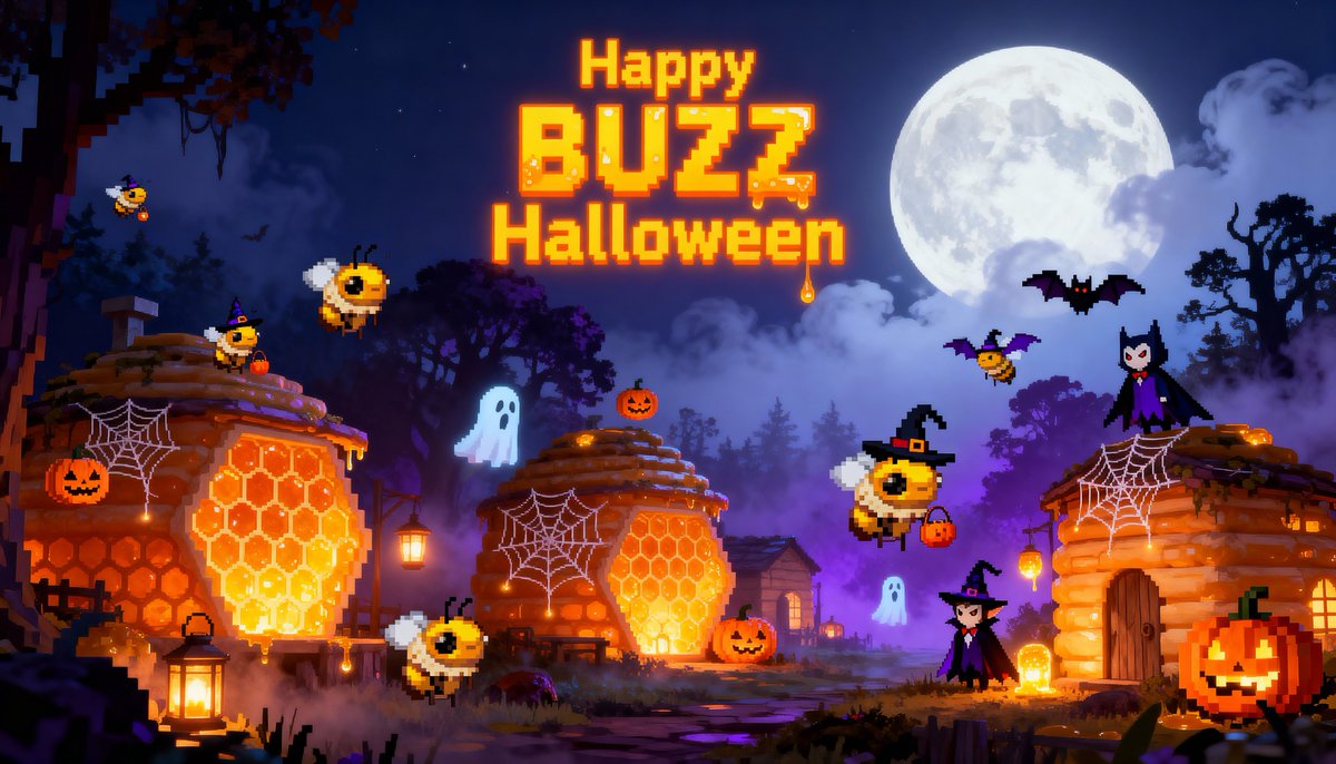 BuzzWeb3_'s tweet image. 🎃Buzz Happy Halloween 👻
 🎁 Rewards: 5 Special Gift Codes
How to join:
🕸 Follow @BuzzWeb3_ 
🕸 Like + RT the event tweet.
🕸 Comment your Halloween image below.
👻 If this tweet hits 100 comments, 100 likes, and 100 RTs, 1 bonus gift code will drop!
🗓 Duration: 72H
