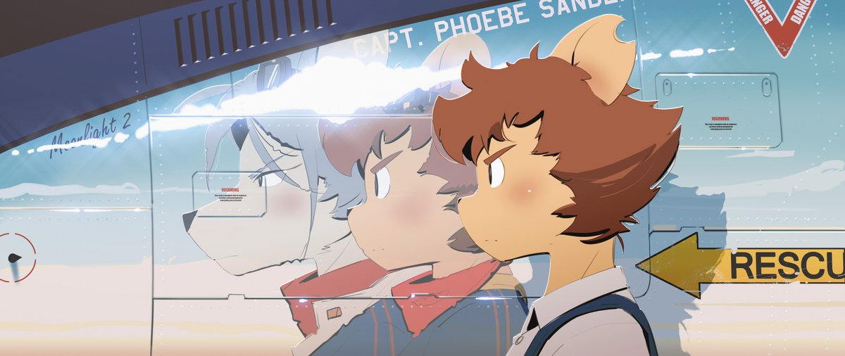 Some fictional furry + plane stories, want to make an animated series of this one day.