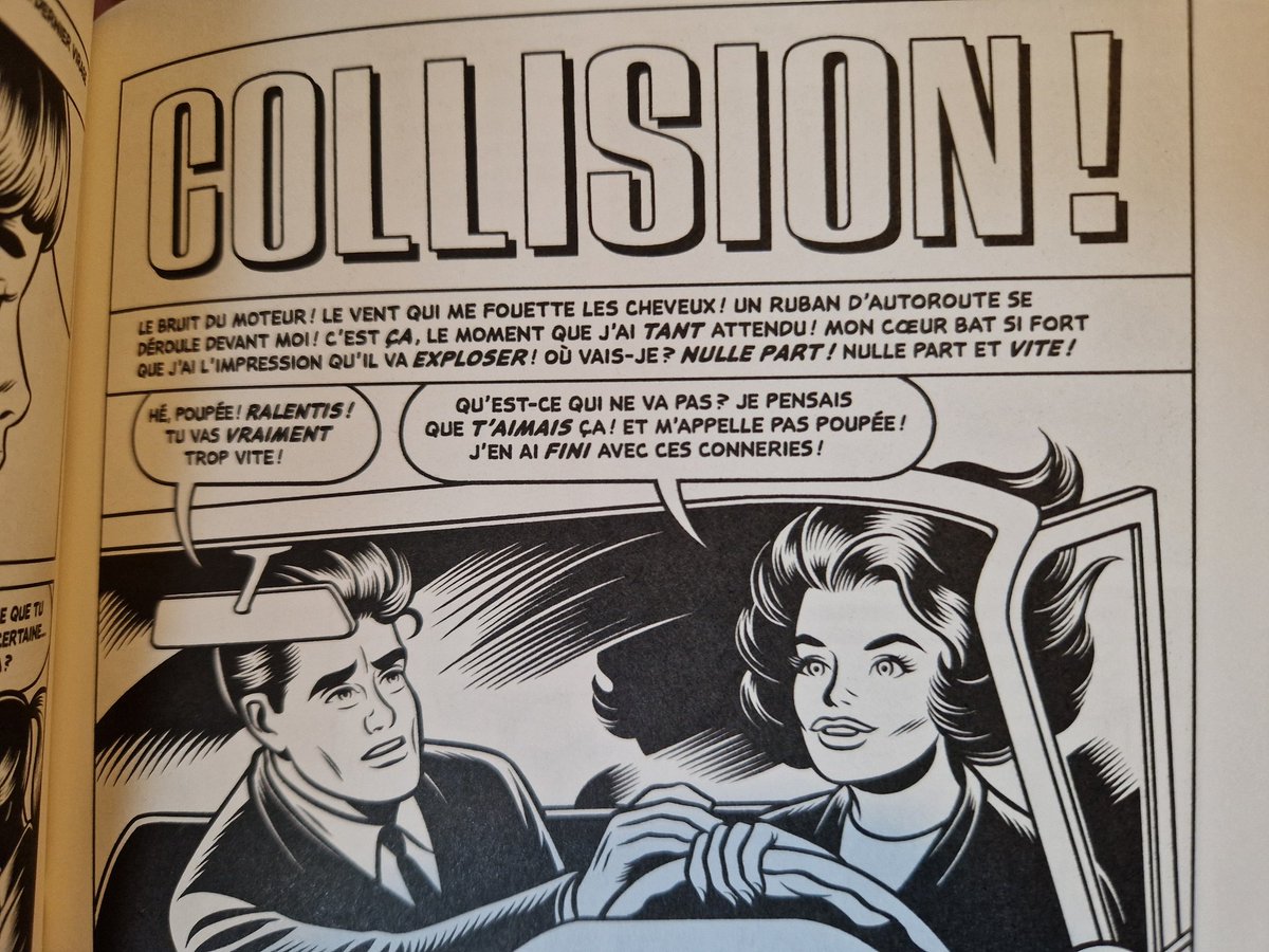 VinceBrunner's tweet photo. Charles Burns nourrit une passion étrange pour les comics romantiques. Avec les trois histoires de "Funestes amours" (11€), dans la collection Kim des éditions Cornélius, il en donne sa version dingo et morbide - l'accident de voiture comme acte érotique ? Fascinant... https://t.co/kHGmZzoBOR