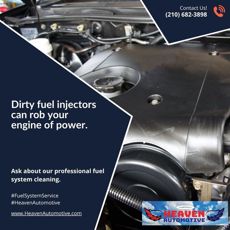 HeavenAutomotiv's tweet image. Dirty fuel injectors can rob your engine of power. Ask about our professional fuel system cleaning. #FuelSystemService #HeavenAutomotive rfr.bz/tc2d594