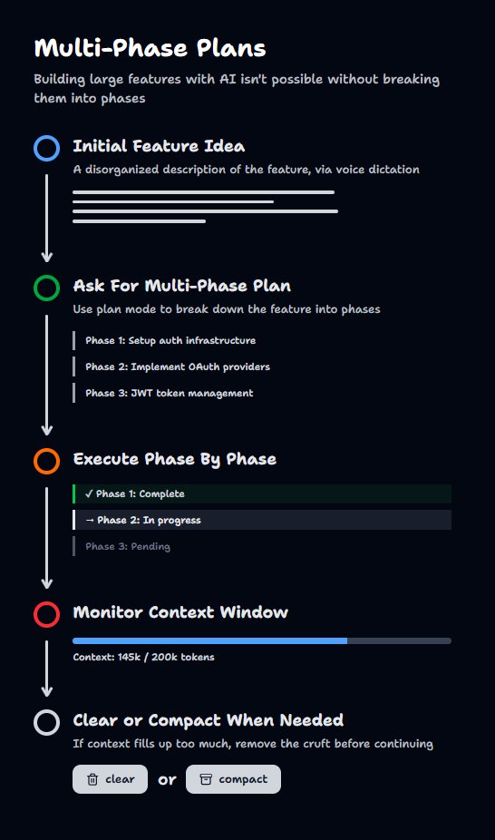 mattpocockuk's tweet image. I don&apos;t know how I&apos;d do AI coding without multi-phase plans.

Plan mode has become an indispensable part of my workflow.