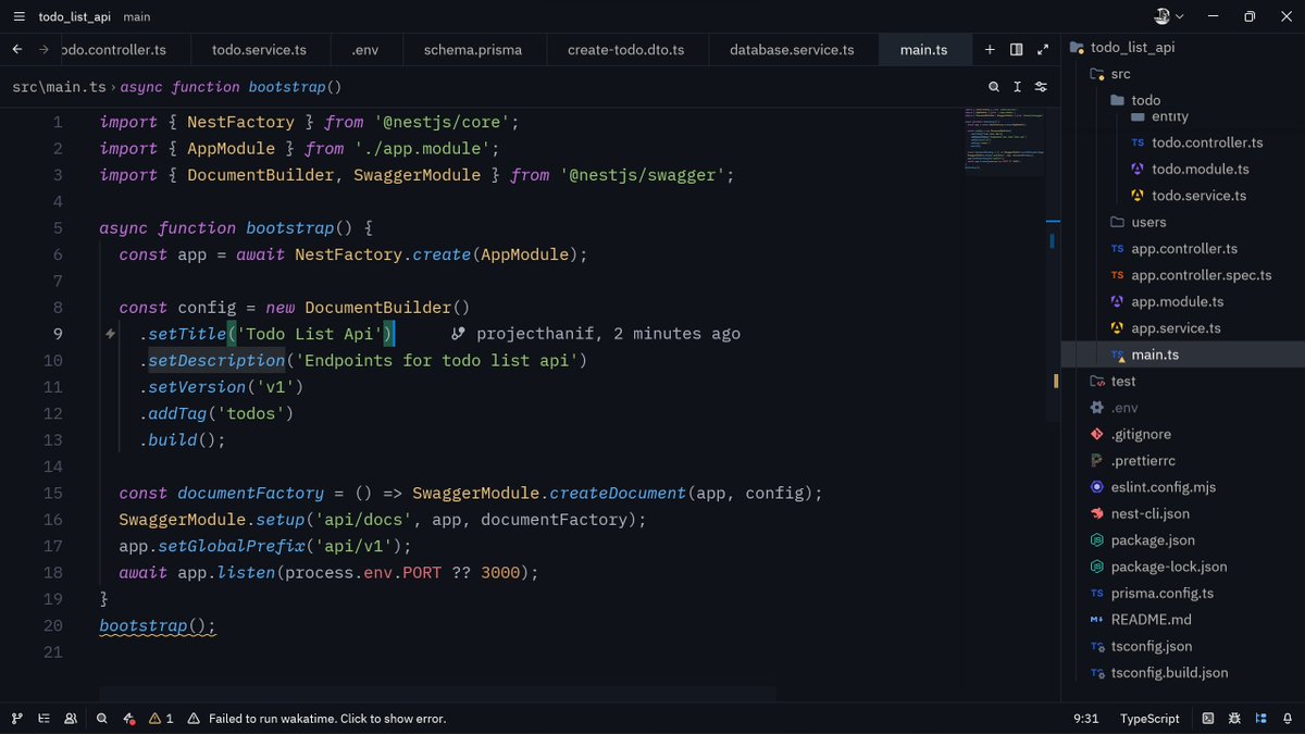 projecthanif's tweet image. 🚀 Wrapped up my Todo API project!
Coming from a PHP background, this taught me the basics of NestJS & Prisma (read the docs, devs 😅).
Next up: an Image Processing API 👀
On to the next! 💪
🔗 github.com/projecthanif/t…