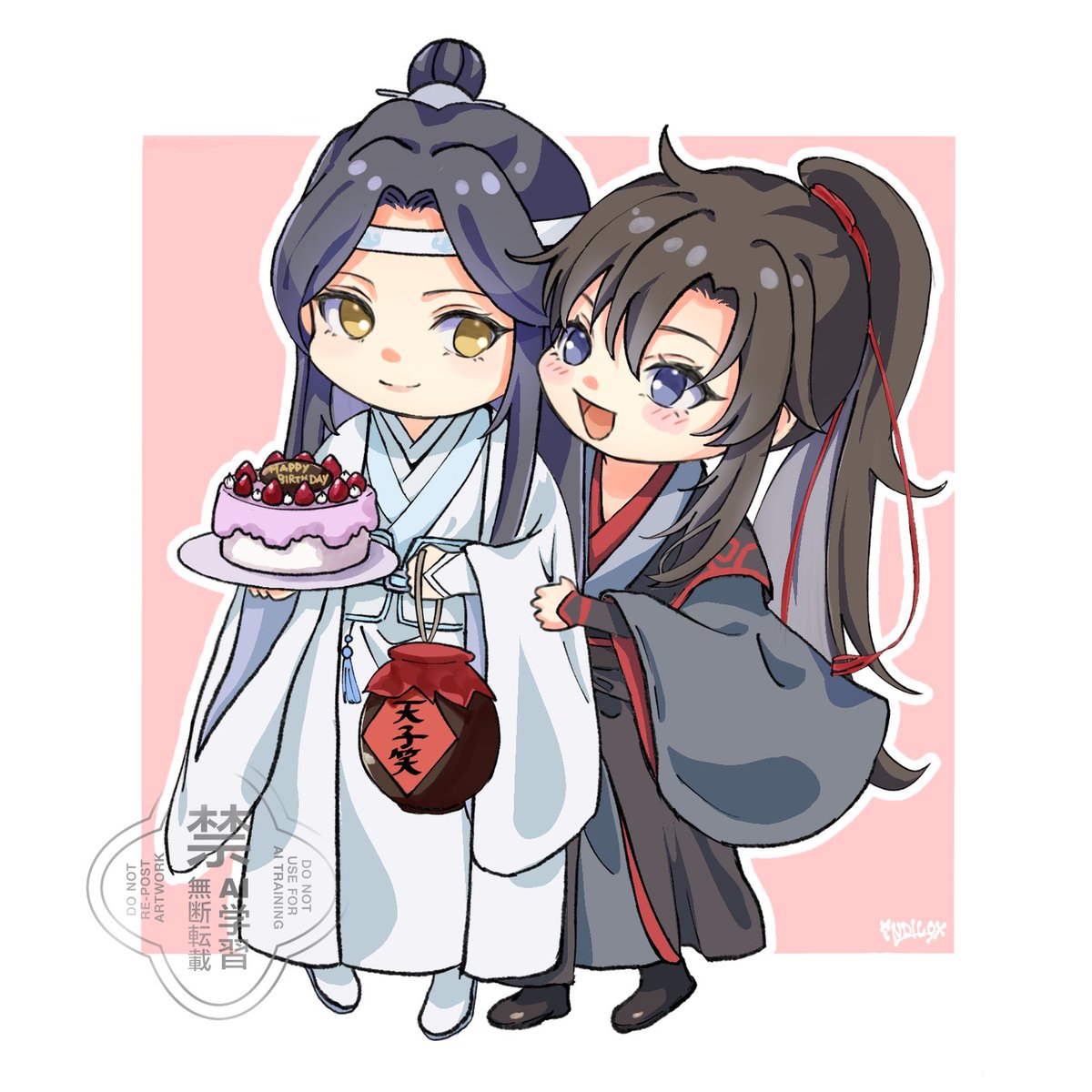 Lwxn_00's tweet photo. 魏嬰くんお誕生日おめでとう！🎂🦊🐲
魔道祖師10周年も！！
この作品に出会えて毎日幸せです
ありがとう🤍
#1031魏無羨生誕祭 
#魏无羡1031生日快乐
#MDZS https://t.co/xZJGt2qCFT