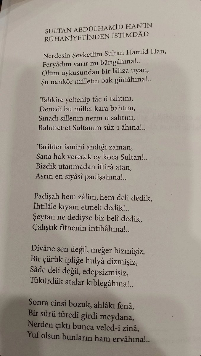 Sultan Abdülhamid Han'ın Rühaniyetinden İstimdad