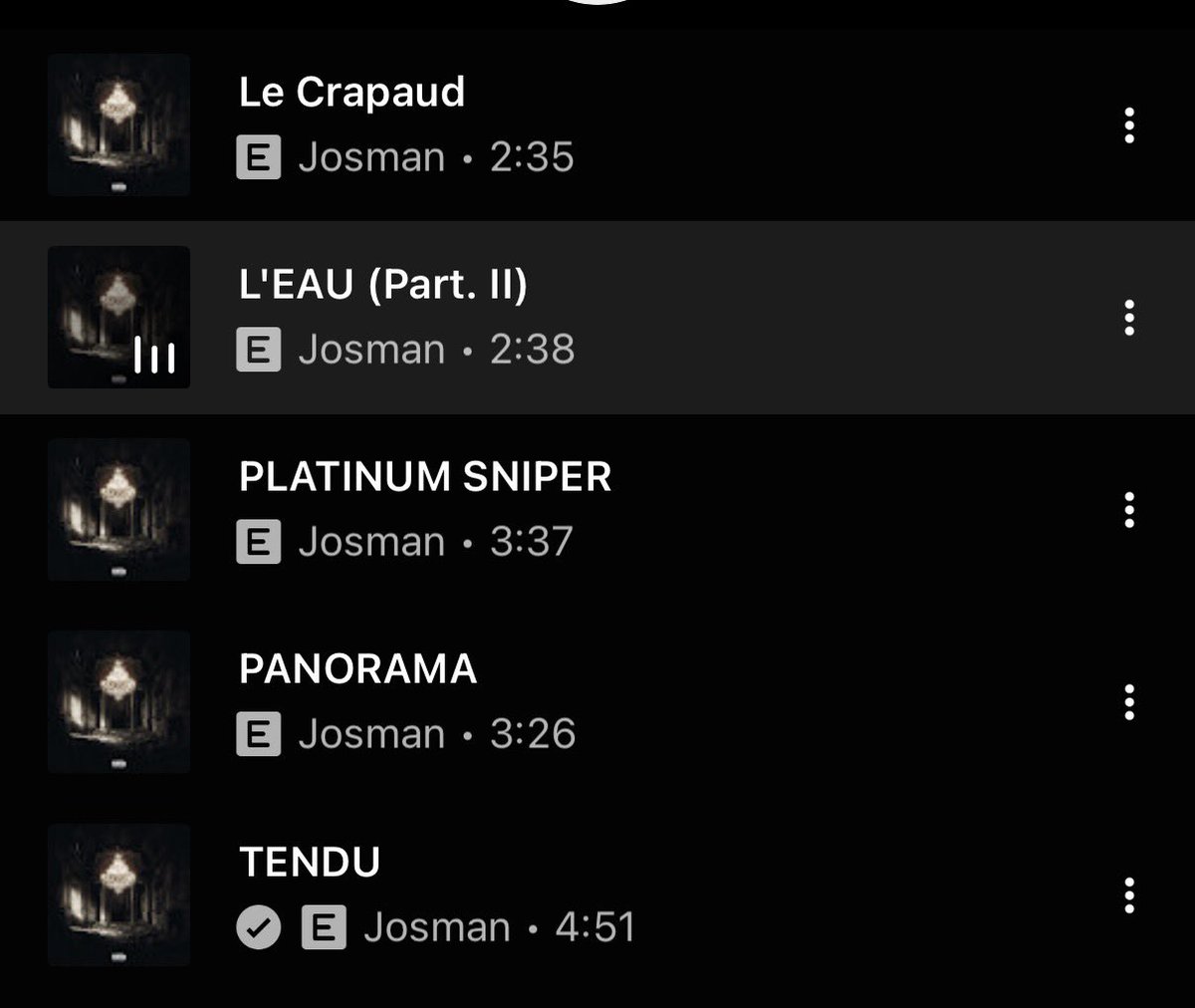 mhhh j’ai réécoute et je monte a 7/10 c’est un bonne album en vrai 
j’ai rajouté ses son dans m’a playlist
