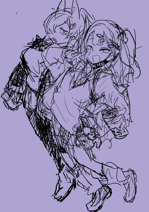 平成ギャル(のコスプレ)っぽいのも描こうとしたけど別にハロウィンあわせじゃなくていいなとなったのでそのうち清書する 