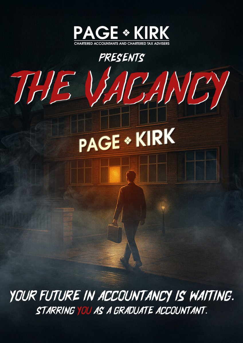 PageKirkLLP's tweet image. 🎬Page Kirk presents.... The Vacancy.👻

A graduate opportunity with a killer storyline. 🔪 And a bright career waiting behind the door.🚪✨

Be the star of your future &amp;amp; apply for our Graduate Scheme this Halloween.🎃⬇️

pagekirk.co.uk/careers/gradua…

#GraduateScheme #HappyHalloween