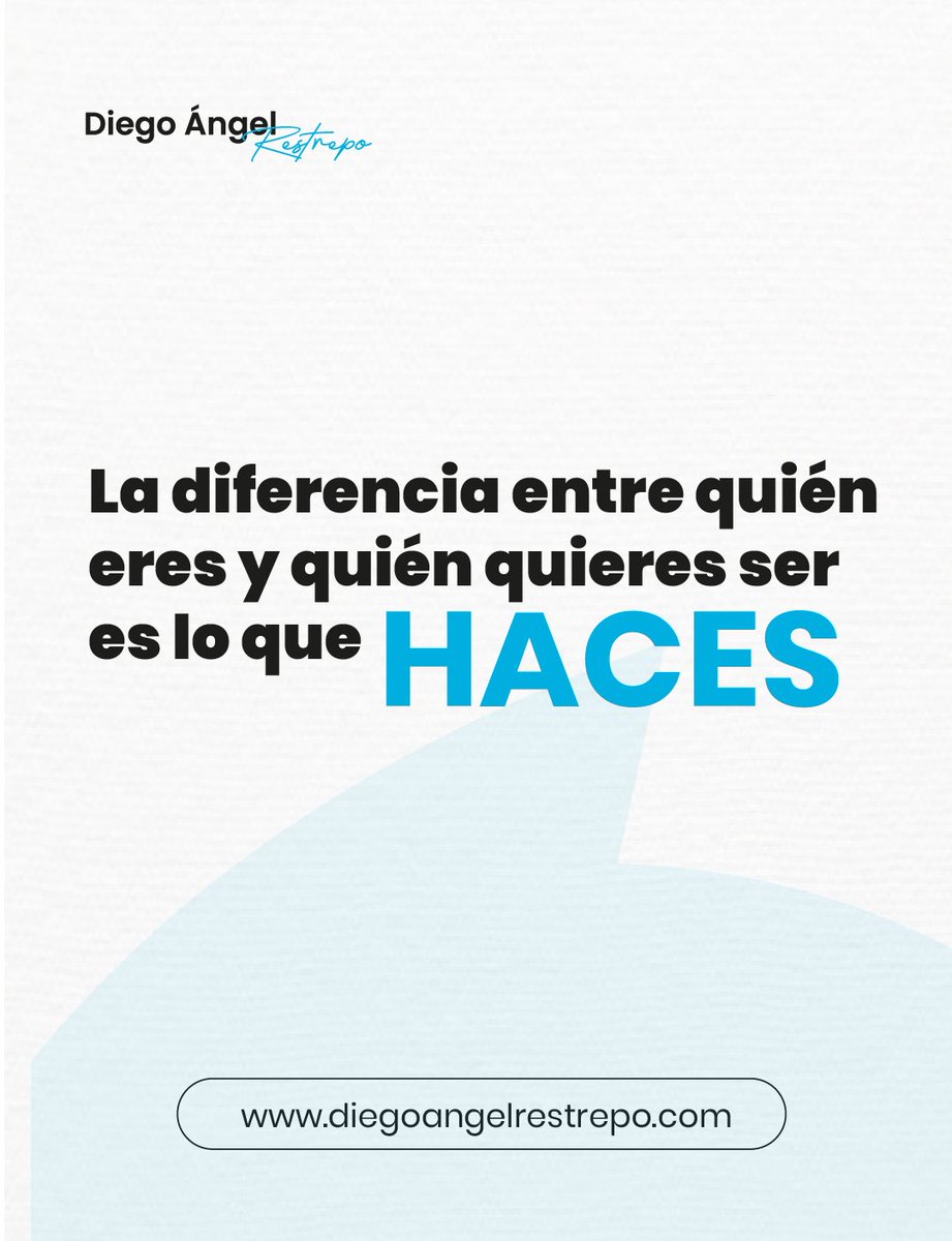DiegoA_Restrepo's tweet image. Lo que eliges hacer cada dia es lo que te llevará a quien quieres ser en el futuro.

#determinación #inspiración #frasesdeéxito
#frasesdeexito
#emprende #actitud #actitudmillonaria
#sueños #jovenmillonario #exito
#pensamientos #aprendizaje #superacion
#mentalidadmillonaria