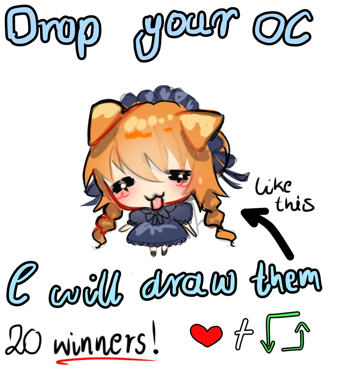Arcticfeathers1's tweet photo. ☁️Chibi art raffle!☁️
20 winners!✨

Rules:
- like
- retweet
- comment your oc
- follow me (optional)

Deadline: 7th November, 2025

Goodluck!🤍
#artraffle #artcontest #artgiveaway https://t.co/3EbKr1SDxb