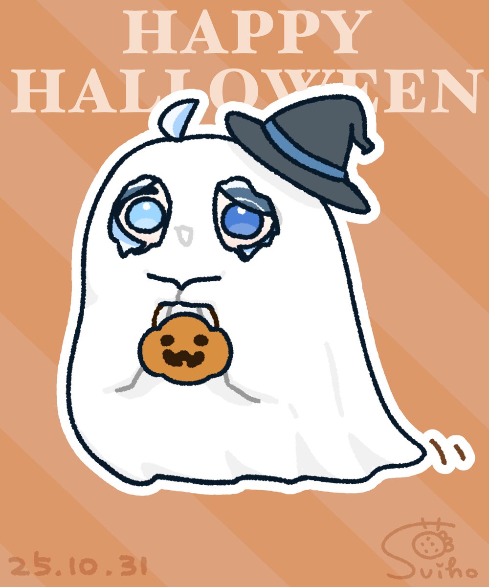 subana487's tweet photo. おかし回収おばけさん！

#HappyHalloween #Furina https://t.co/TTy0BkDCLG