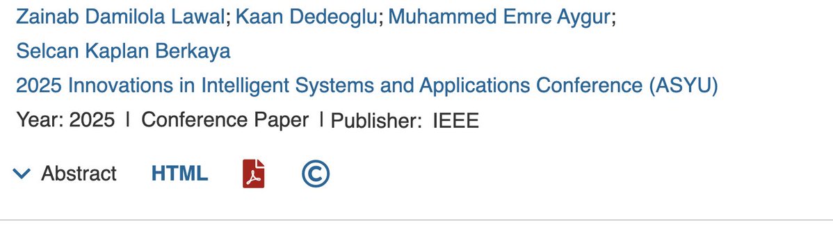 Zeeskylaw's tweet image. I’m officially a published author, guys. 🥹💫
My conference paper is now on IEEE Xplore, but I still can't believe it.  It's still day 1, though. 
ieeexplore.ieee.org/document/11208…