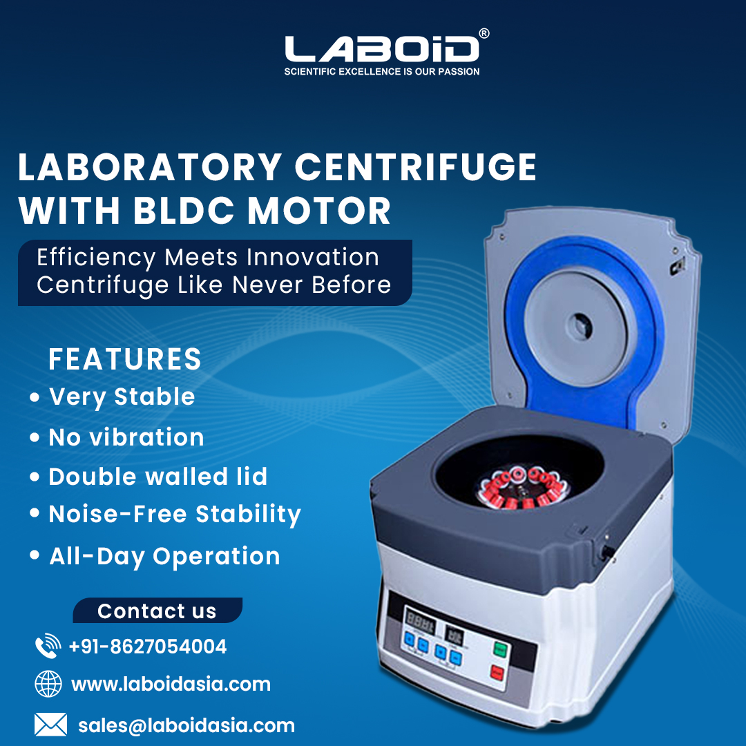 laboidIntl's tweet image. Experience next-level precision with Laboid’s Laboratory Centrifuge with BLDC Motor — designed for stability, zero vibration, and all-day performance. 🧪

📞+91 8627054004
📧 sales@laboidasia.com
🌐 laboidasia.com

#LABOiD #LaboratoryEquipment #Centrifuge #BLDCMotor