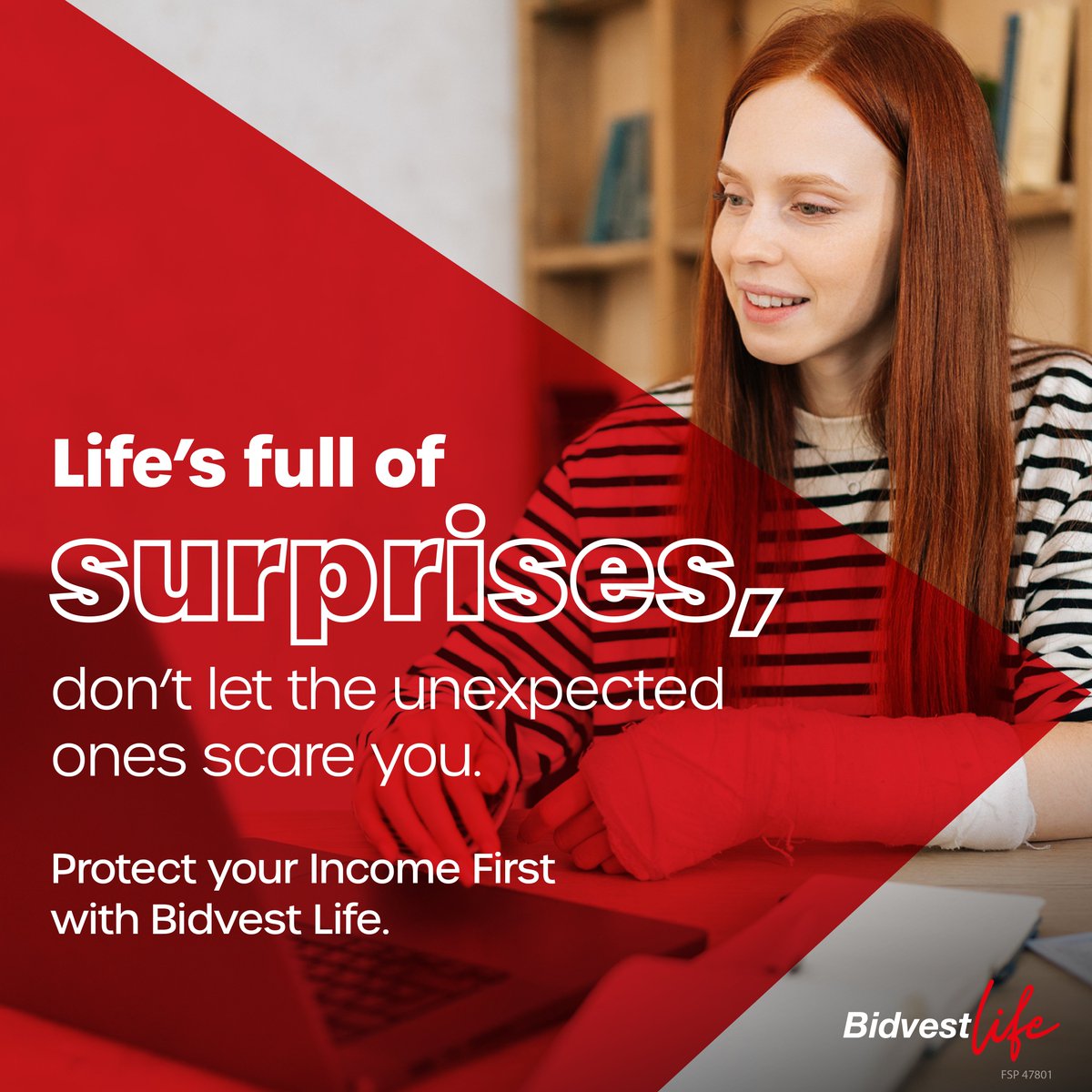 It’s scary to think that an unexpected illness or injury could stop your income — and even scarier to imagine the financial fallout. Don’t let life’s surprises catch you off guard. Protect your income first with Bidvest Life. #IncomeProtection #FinancialSecurity