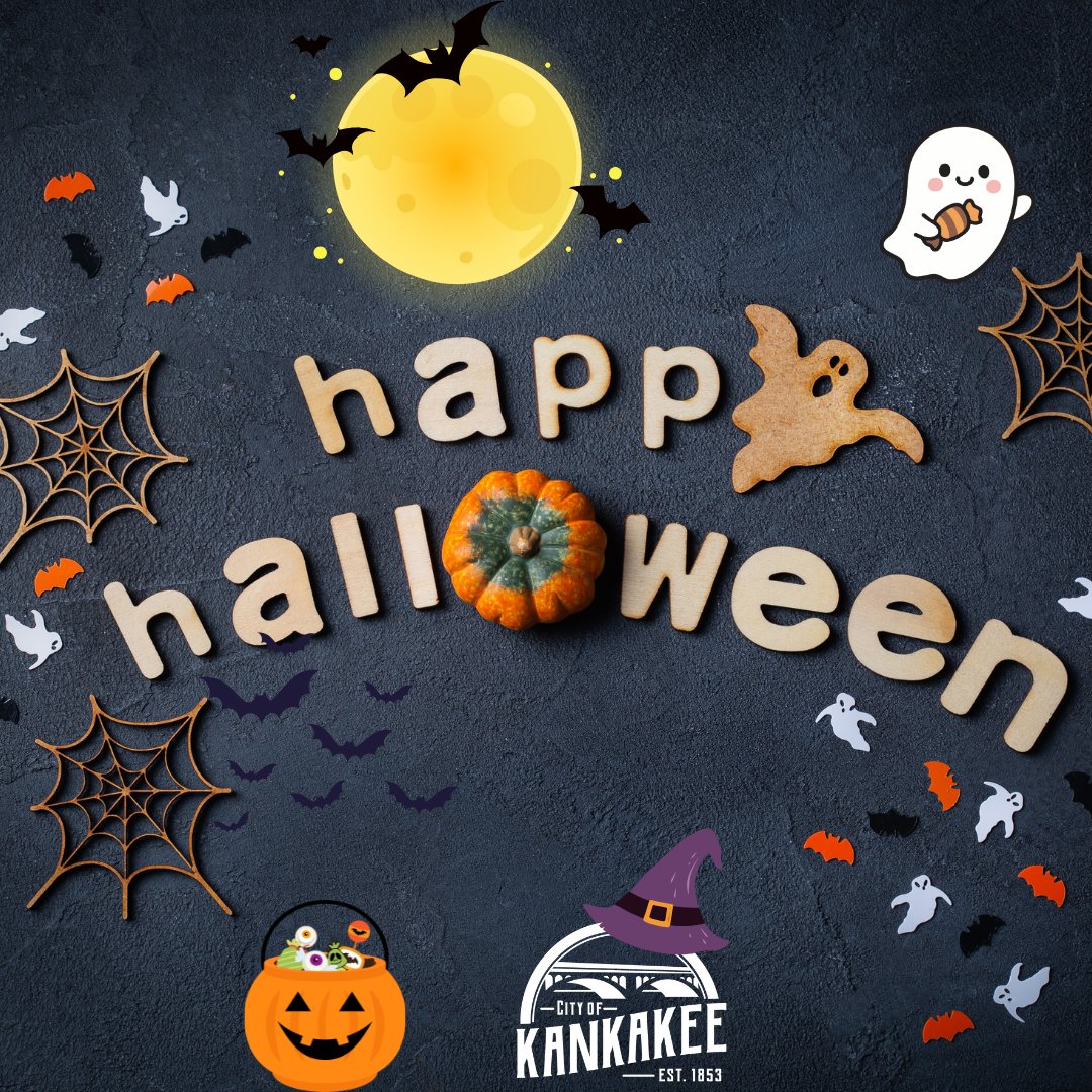 🎃 Happy Halloween from the City of Kankakee! 👻
Wishing everyone a fun, safe, and spooky day! 🧡🖤

#HappyHalloween #CityOfKankakee #SpookySeason #TrickOrTreat
