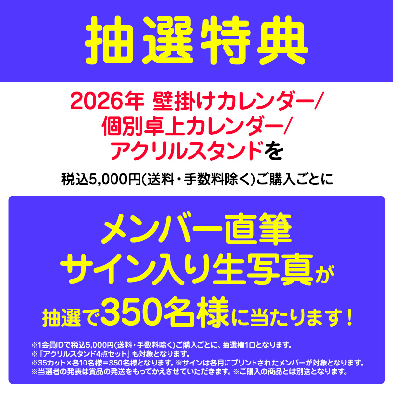 壁掛けカレンダー 乃木坂46 B 2026年 A 2本セット