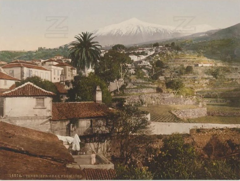 AntesAhoraTfe's tweet photo. Un Antes!
Desde #Icod
Teide nevado, niña mirando al fotógrafo.
#Tenerife
Año1893
📷 Carl Norman & CO
(1841-1927 †)
Fotocromia de la época
📷#AntiguaTenerife https://t.co/XseItiCwW3
