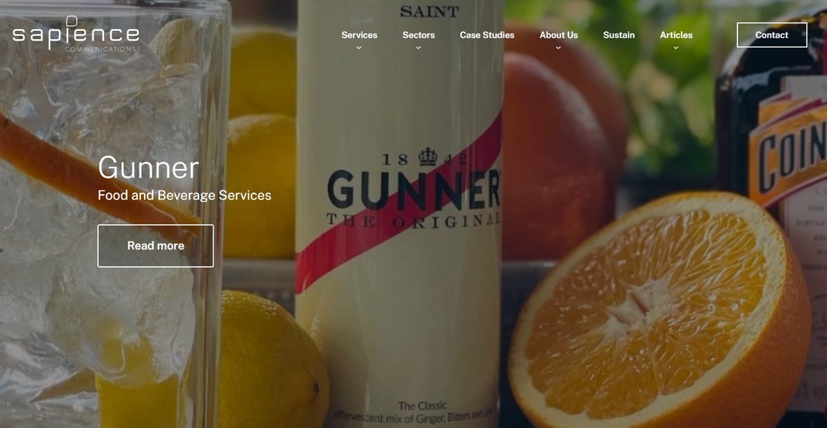 We are pleased to share a case study of our work with <a href="/GunnersCocktail/">Gunners Cocktail</a>, a luxury British beverage company offering a distinctive range of ready-to-drink cocktails.

The brief was to launch its alcoholic and non-alcoholic drinks, The Saint and The Sinner, and to position the brand