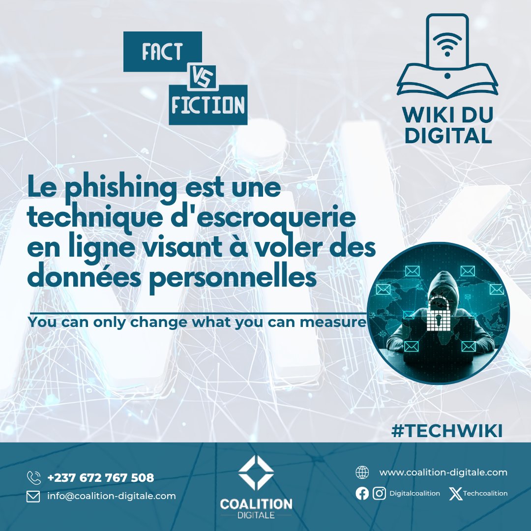 TechCoalition's tweet image. 🔍#FactVsFiction
Mythe ou réalité : Les emails de ta banque sont toujours légitimes ? 🤔 Tu reçois un mail urgent te demandant de confirmer tes identifiants... Tu cliques ?
✍️ Teste tes connaissances avec notre #WikiDuDigital 👇
#Phishing  
#DigitalCoalition #CoalitionDigitale