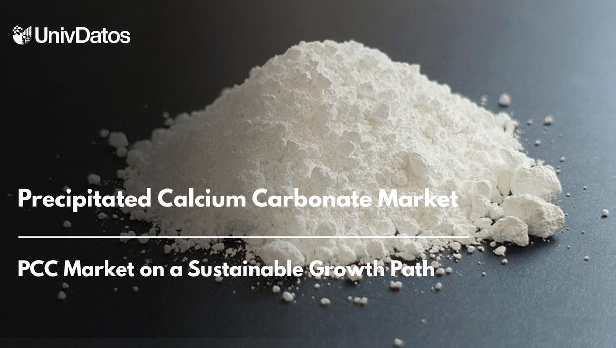 univdatos2's tweet image. 🌍 The #PrecipitatedCalciumCarbonate (#PCC) Market was valued at ~$2.25B in 2023 and is set to grow at a 3.14% CAGR through 2032! 📈
Rising demand from #Paper, #Packaging, #Paints &amp;amp; #Pharma industries drives growth.
Visit Hare : shorturl.at/Qdkfl