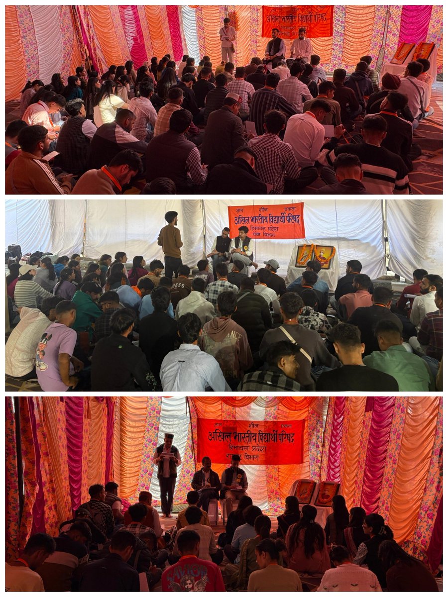 abvphp's tweet photo. 46 वें प्रदेश अधिवेशन आरम्भ होने से पूर्व विभाग बैठके संपन्न।

#46thABVPHPConf https://t.co/DclBbaf6FF