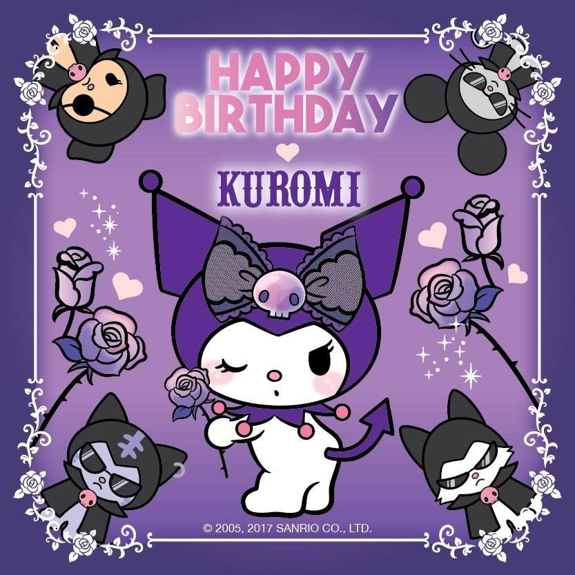sanriodaily's tweet image. HAPPY BIRTHDAY KUROMI!! 💫