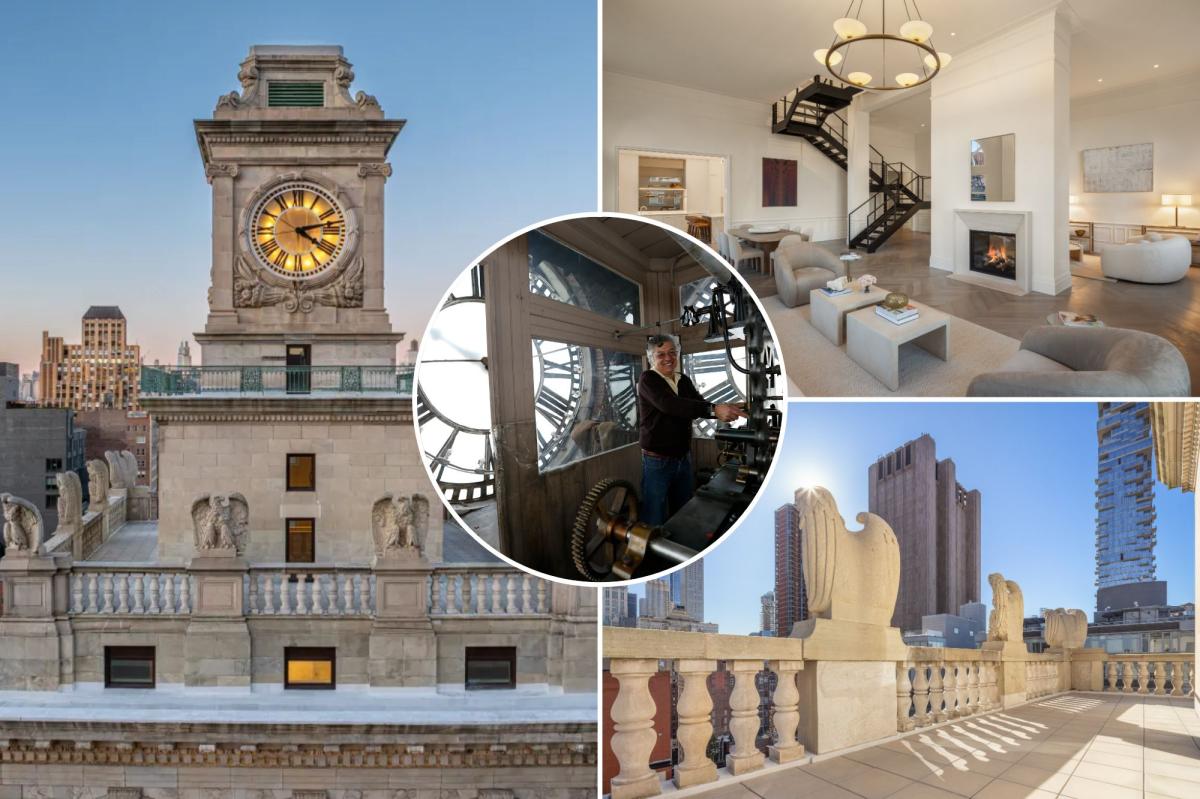 nypost's tweet image. NYC penthouse located inside a historic clocktower will soon sell for the very first time trib.al/BBSM7iy