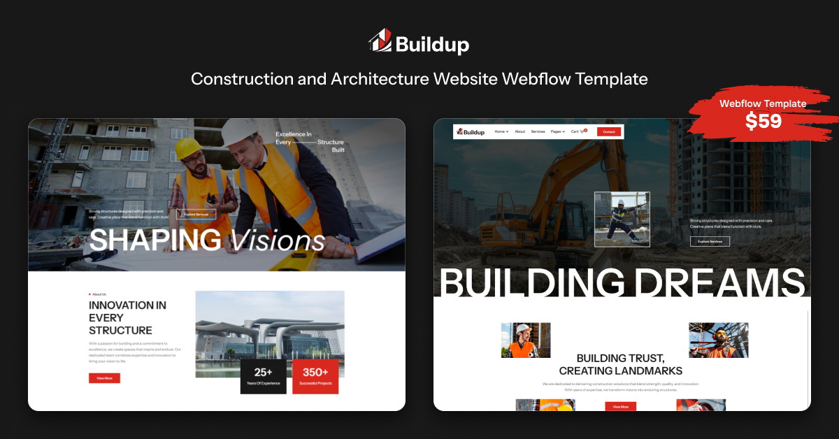 themetechmount's tweet image. A sleek, modern, and responsive template built for builders, architects &amp;amp; real estate pros. Showcase your projects, attract clients, and grow your brand — all for just $59!
👇
webflow.com/templates/html… 

#WebflowTemplate #ConstructionWebsite #ArchitectureWebsite