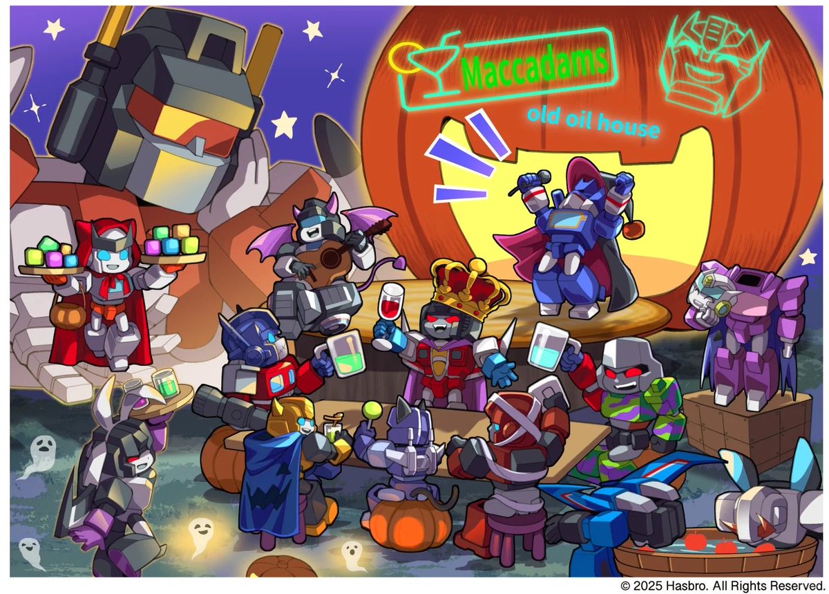 The Halloween theme picture I drew for Hasbro China’s rednote account.