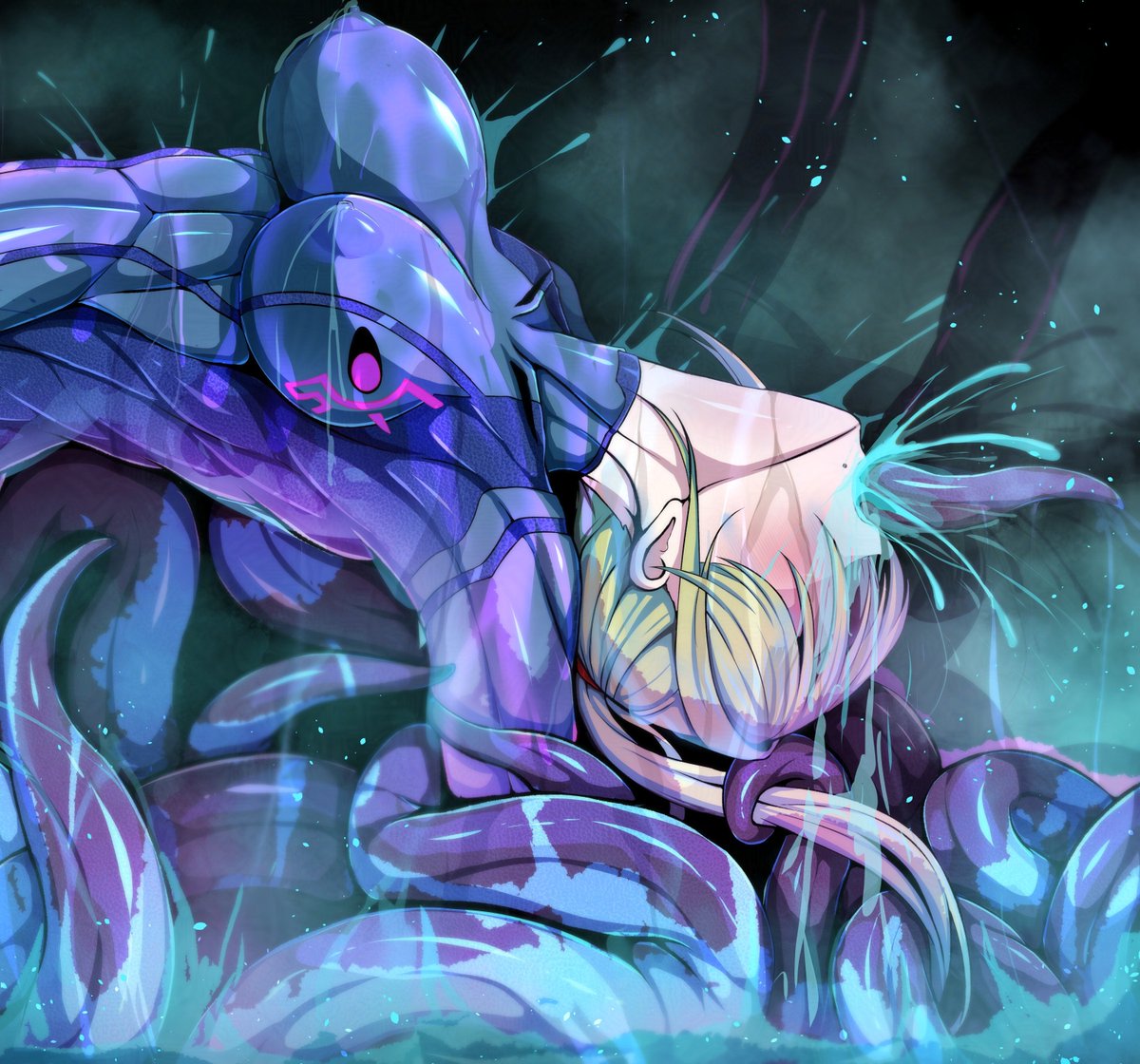 #今月描いた絵を晒そう
来月も沢山の触手を描きたいですね 