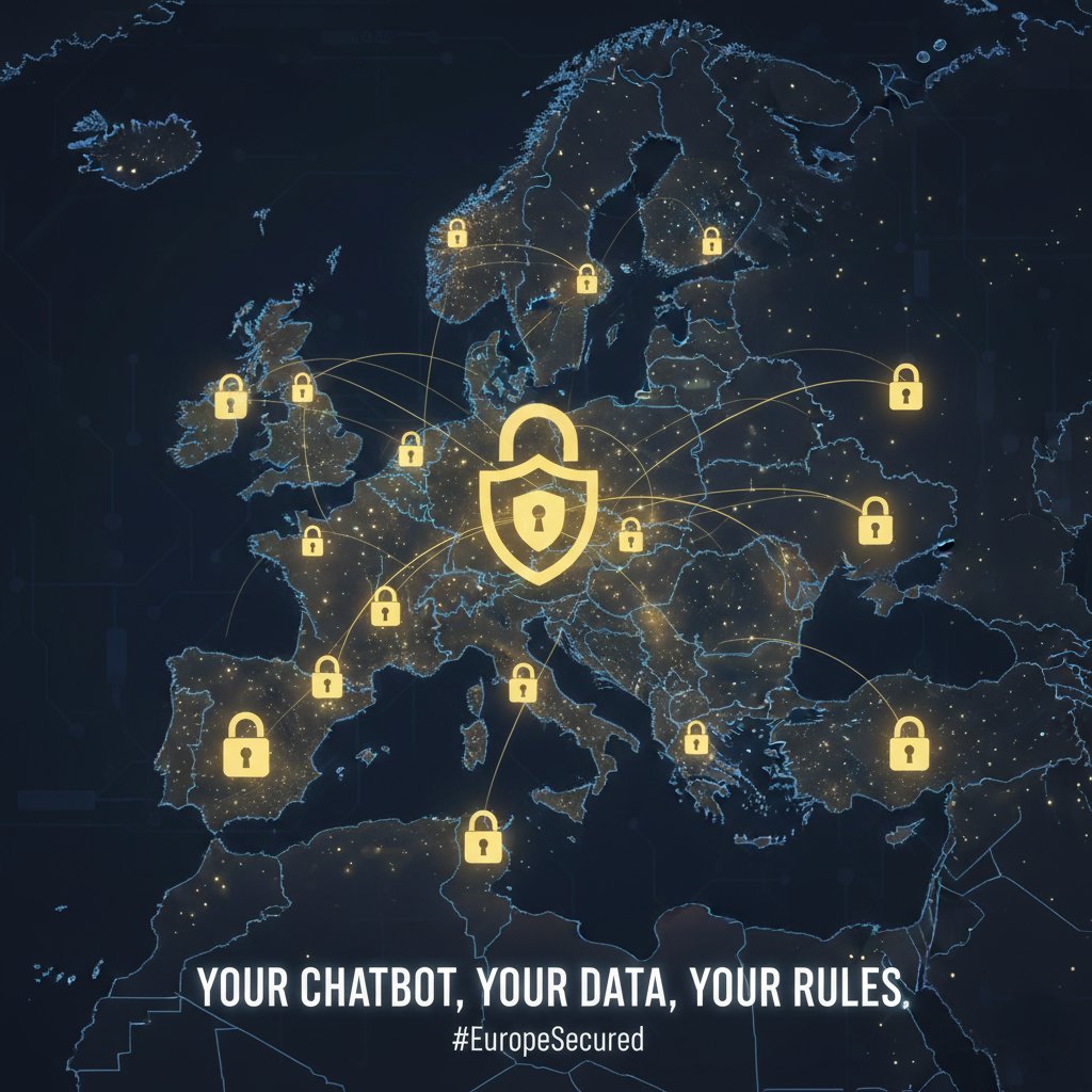 DocuChatIO's tweet image. Your data should *never* cross the ocean. 🌊 DocuChat keeps everything 100% in the EU. Full GDPR compliance — no exceptions. #GDPR #DataPrivacy #AI