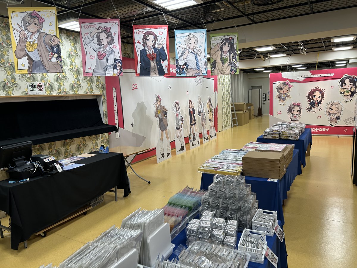 【７Fイベント】いよいよ明日より！
アニメ『ガールズバンドクライ』 POP UP SHOPがボークス秋葉原ホビー天国２にて開催！
新規描き下ろしイラストの平成ギャルスタイルの5人が、皆様のご来場をお待ちしております。
詳しくはこちらvolks.co.jp/blog_sr/akiba2…

#ホビー天国2 #ガルクラ