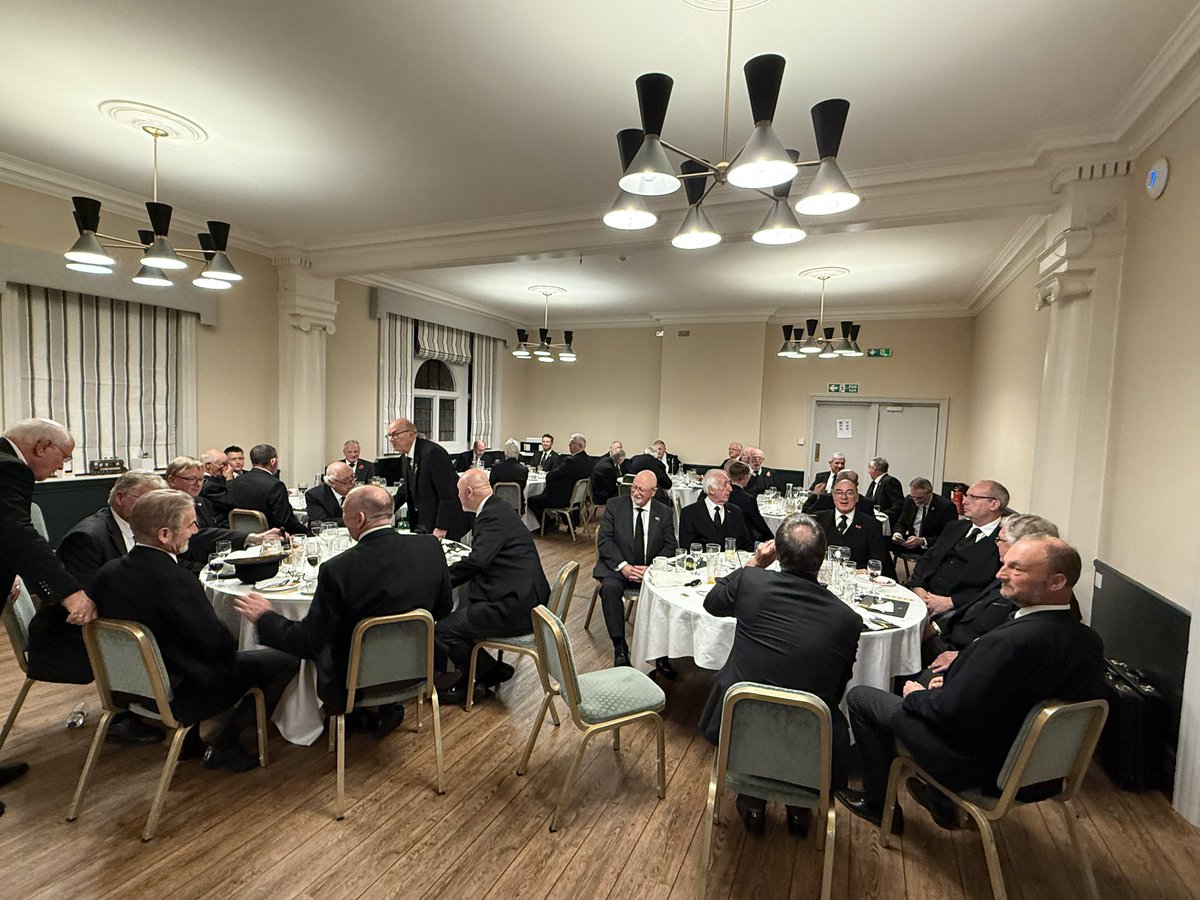 A great first meeting at our new venue, Colwall Park Hotel, with 50 in attendance, a second degree undertaken by the team and well delivered.
Thanks to all for their support &amp; the hotel for a great first meeting