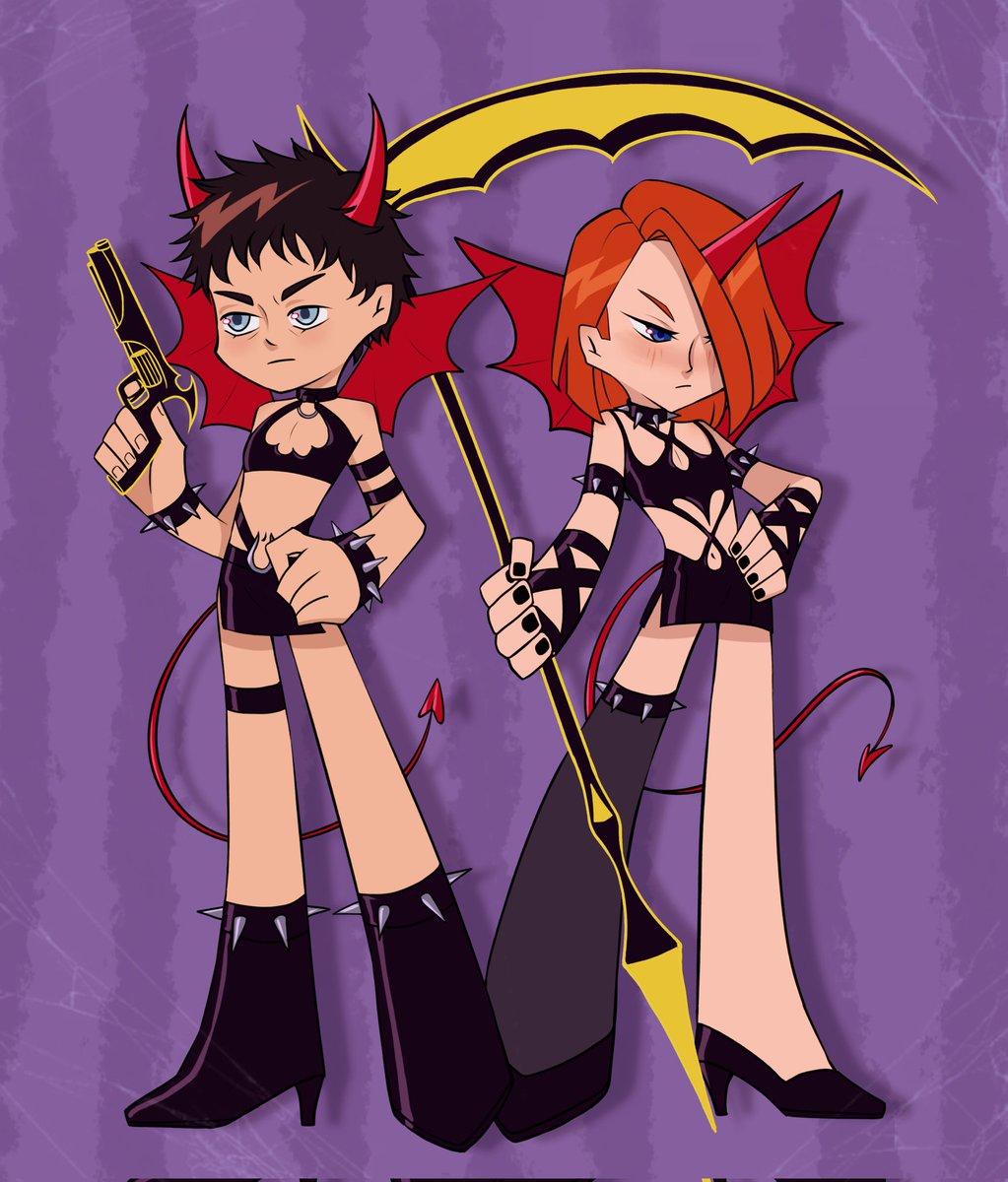 Кажется, мальчикам не очень нравятся их хеллоуинские костюмы 🤭

#razgromween #PantyAndStocking #мги #мгчд #двн #чд