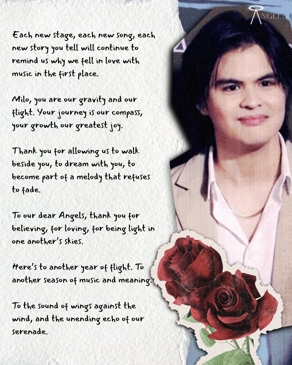 Happy Anniversary, <a href="/xer_milo/">Milo Cruz</a> and Angels 🪽
In a world of fleeting songs, ours learned to fly and never fell.

#MILO #ANGELS