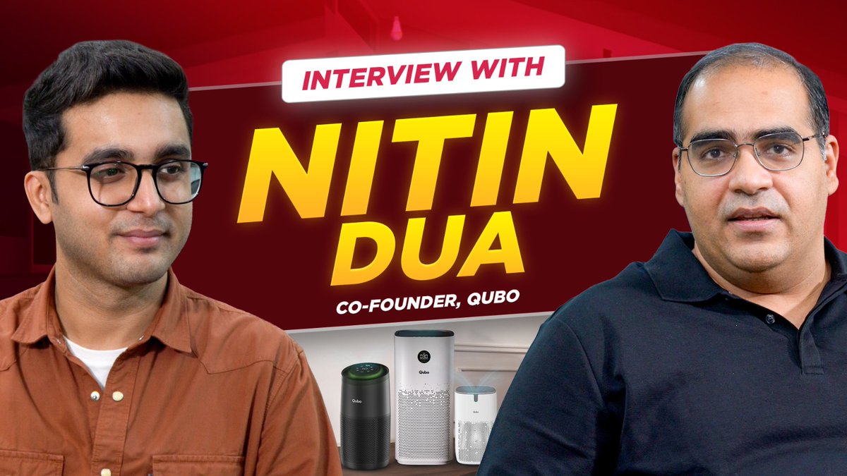 digitindia's tweet image. Are air purifiers only for Diwali? Not anymore!
In our exclusive chat, Qubo’s Co-founder Nitin Dua talks about why clean air is a year-round essential and how smart tech is redefining modern Indian homes.

Watch full interview here- youtu.be/uSGC1CNSnzY

#Qubo #AirPurifier
