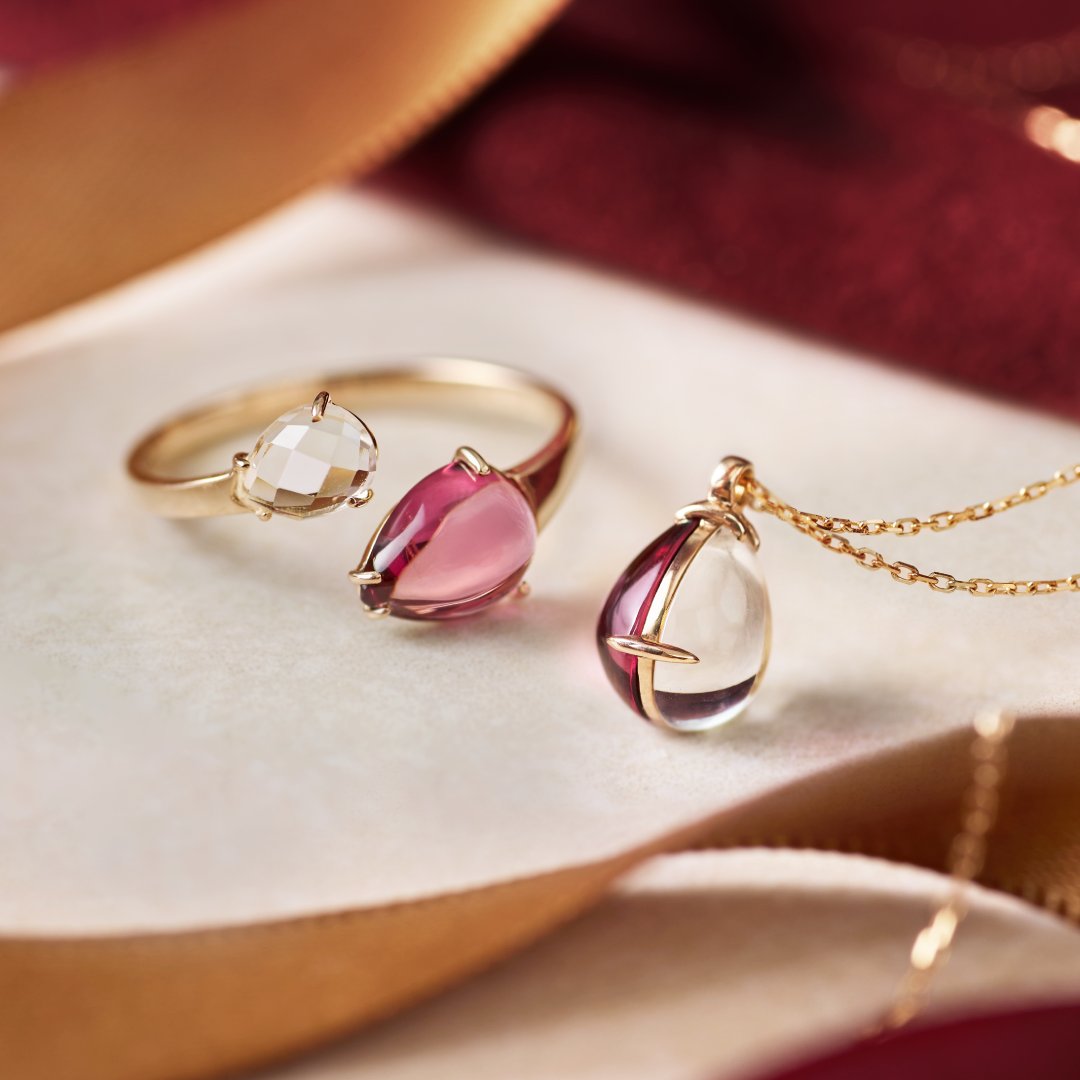 この季節だけの特別なShizuku。「ローズガーネット×ホワイトクォーツ