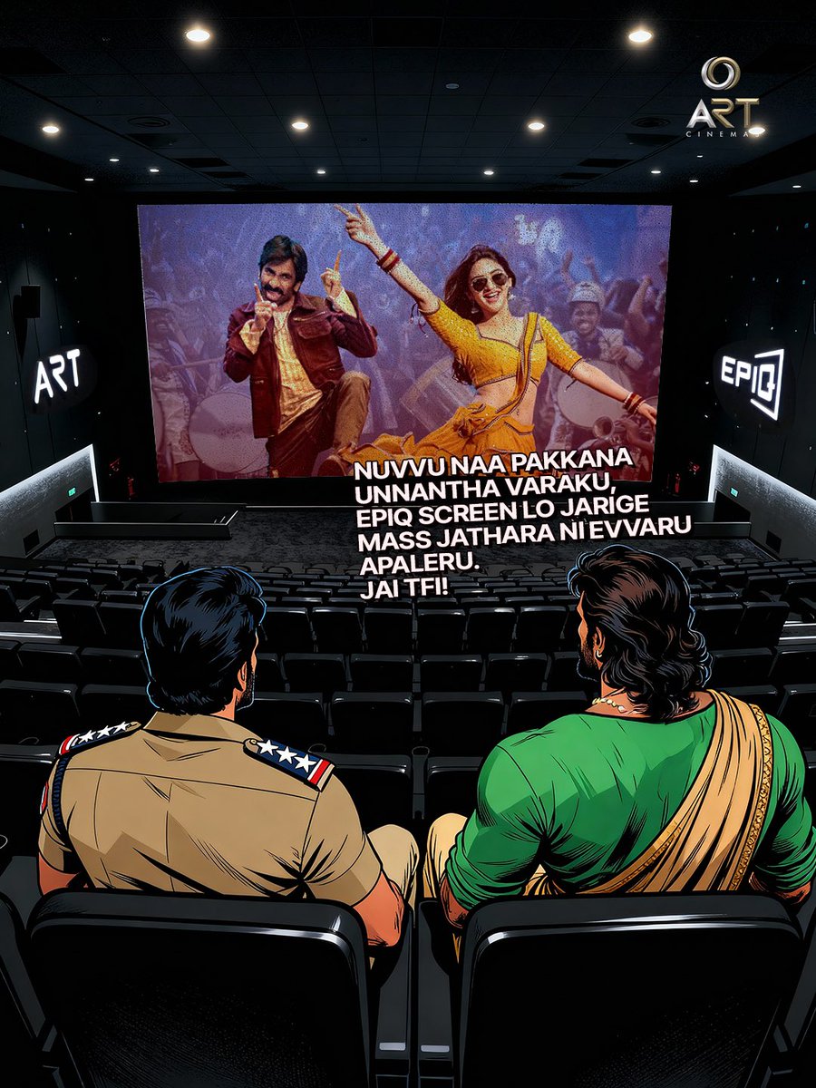 ARTCinemasOffl's tweet photo. When a worldwide classic meets a mass jathara, you know you’re in for a world-class mass kick 🤙🏻🥳

Watch this double Dhamaka on EPIQ!

#MassJathara #MassJatharaOnOct31st #BaahubaliTheEpic #BaahubaliTheEpicOn31stOct #raviteja #prabhas https://t.co/EaafqB0pMd