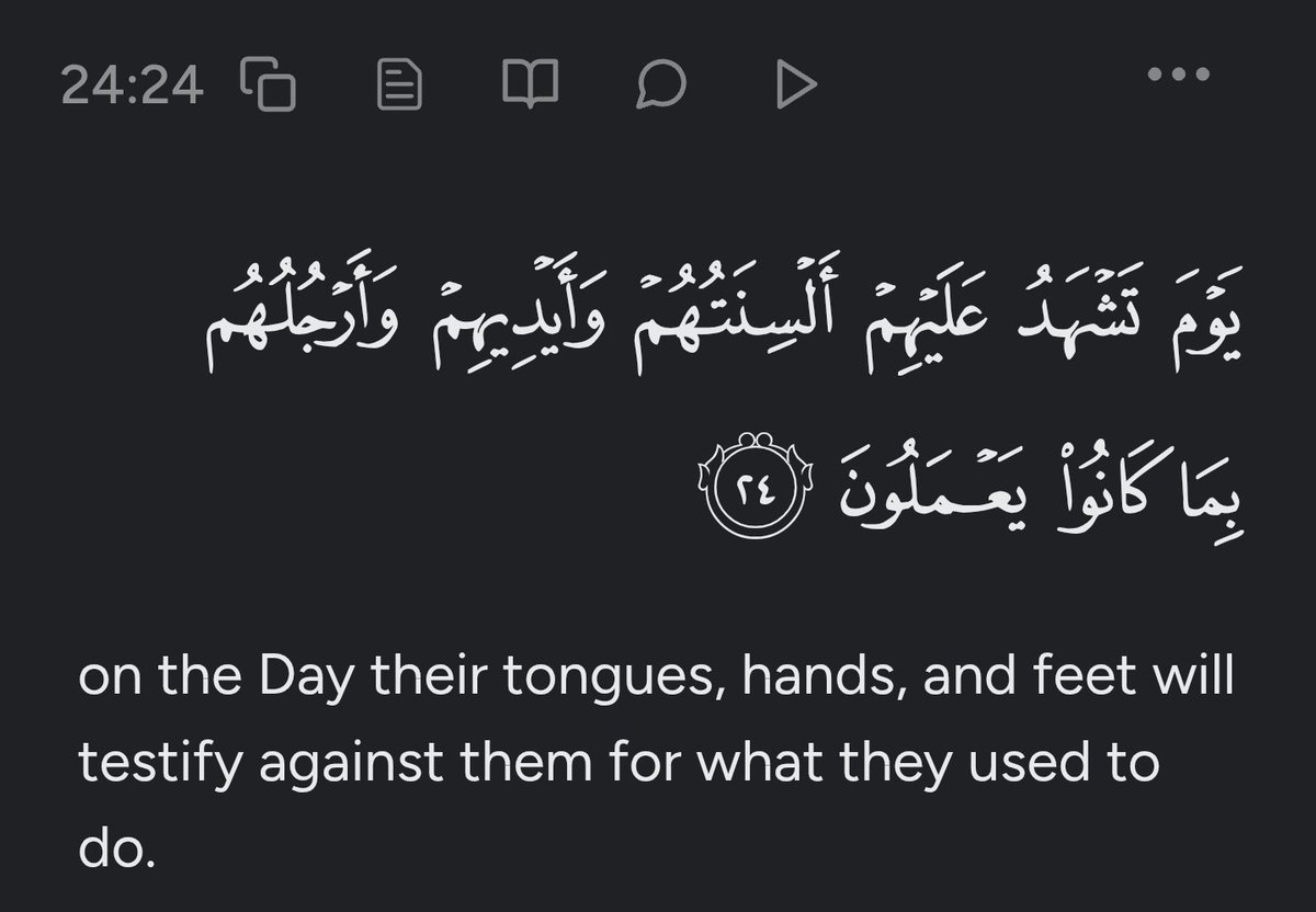 People lose themselves on this app— there's so much nasty discourse about people. People whom the interlocutors don't even know, yet they're willing to openly and viciously slander them. May Allah guide us all.

We will all be held accountable, even our own tongues will testify.