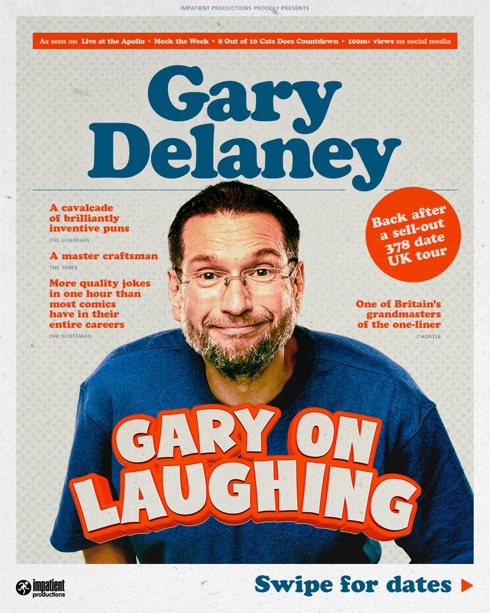 New tour dates have just landed. I’ll add them and a link in the comments plus there should be a link in my bio. Some of my big regular towns are still missing but they’ll be added. We’ll get to Leeds, Brum, Glasgow, Ireland etc etc. don’t worry.