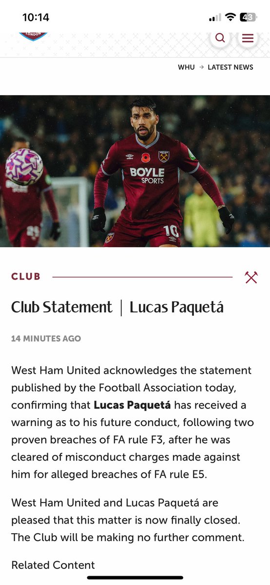 West Ham Voice (@westhamvoice) on Twitter photo 