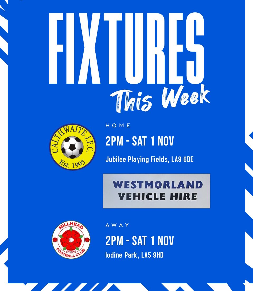 Both our first team &amp; reserves are in action tomorrow as they take on the same opponents they faced in their last respective league outings two weekends ago, at reverse venues - another six points would be very welcome, but both games will be tough encounters. 

Good luck all 🤝