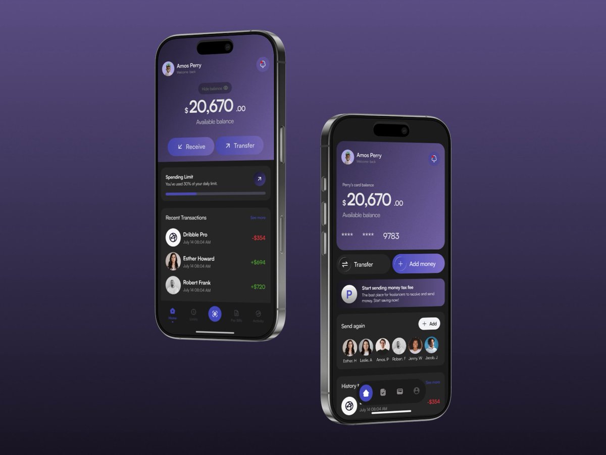 Perz_D_Designer's tweet image. Designed this sleek mobile banking concept for Veegil  keeping the experience simple, secure, and human.

I love turning complex financial flows into clean, user-friendly designs.
Currently open to new design opportunities.
#UXDesign #FintechDesign #UIDesign