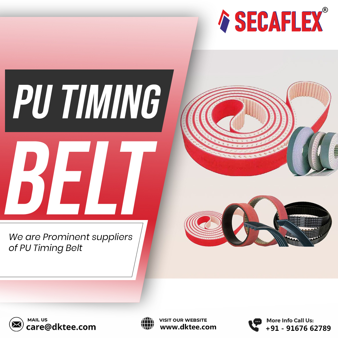 DktEngineering's tweet image. The #PUtimingbelt features high-quality polyurethane and strong steel cords, ensuring excellent abrasion resistance and smooth power transmission. It provides durable, efficient performance for various industrial applications.
.
dktee.com/pu-timing-belt/